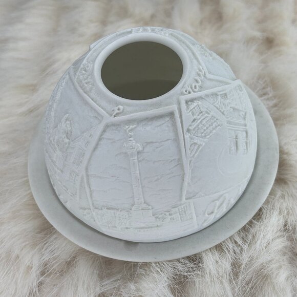 Bernardaud Limoges "Places of Paris" Lithophanie Candle Holder - Picture 6 of 7